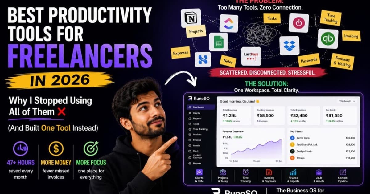 Best Freelance Tools in 2026 — Honest Stack Review — Productivity guide on RunoSO Blog