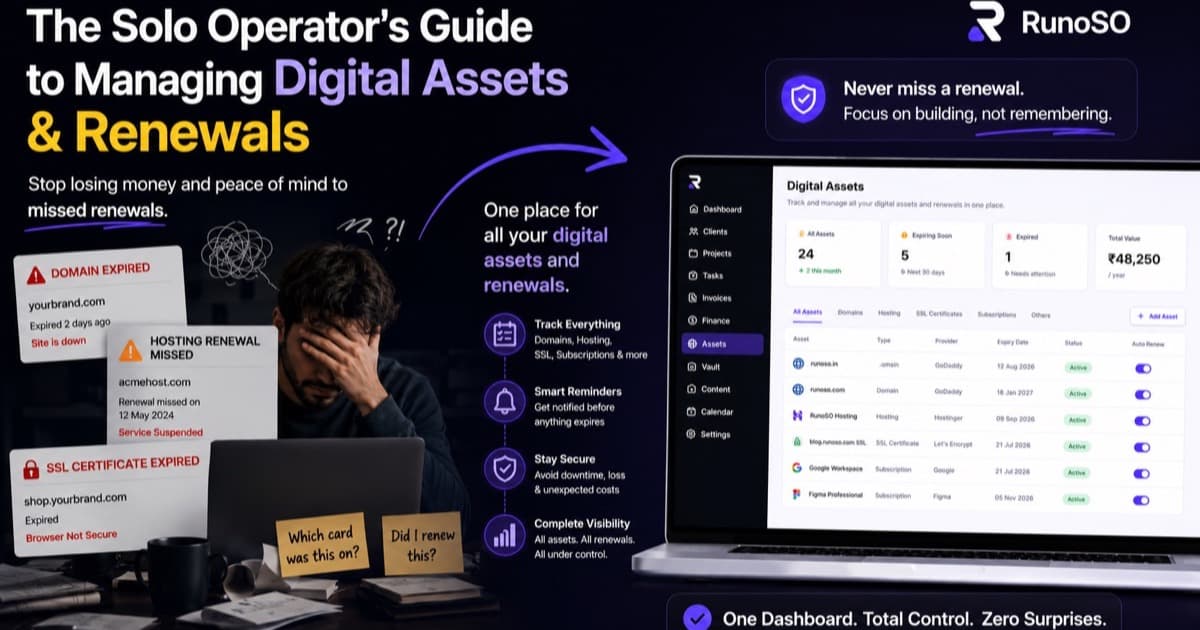 Social Media Asset Management: Handles, Logins & Follower Counts in One Place — Productivity guide on RunoSO Blog