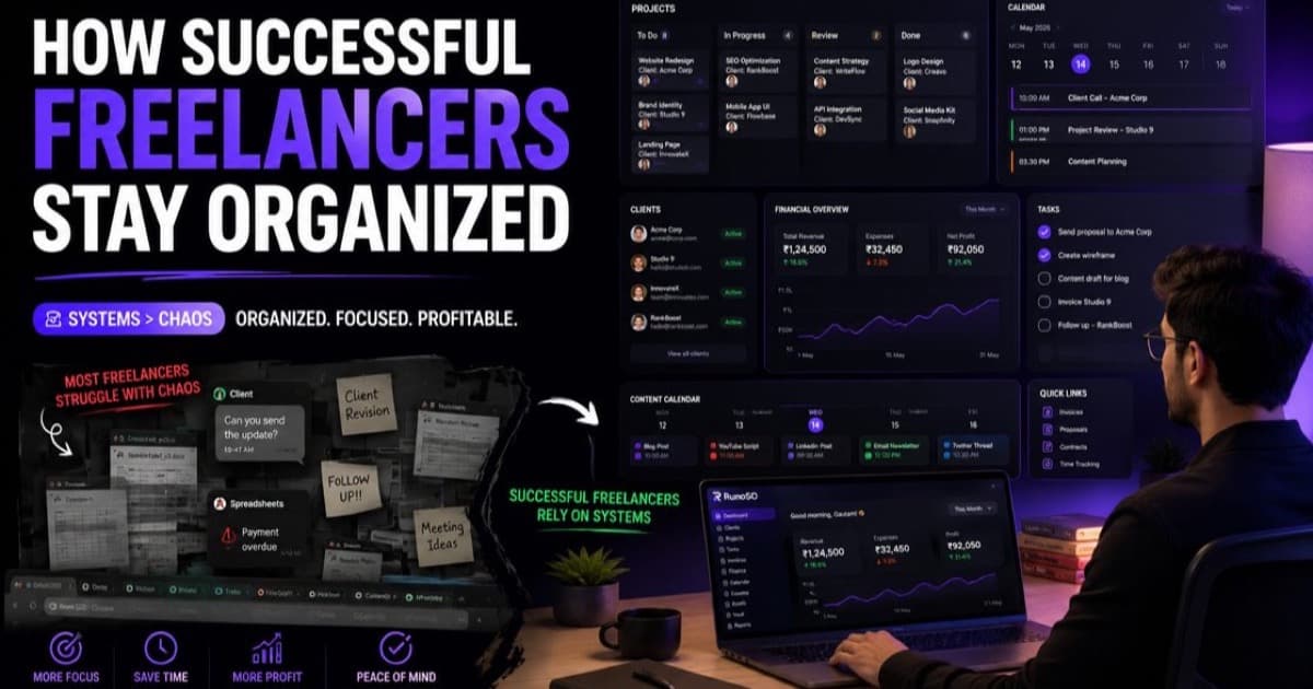 Worksuite vs RunoSO: Freelancer Management System India 2026 — Productivity guide on RunoSO Blog